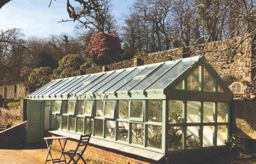 Greenhouse in the Secret Garden on Penryn Campus