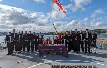 Falmouth University Vice Chancellor and Chief Exectutive signs Armed Forces Covenant
