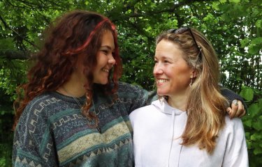 Blossom Chambers and her daughter Poppy