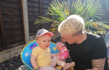 Josh and his daughter 