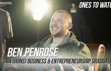 Thumnail for video interview with Business & Entrepreneurship graduate Ben Penrose