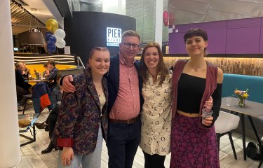 Propeller students with AMATA staff after first National Youth Dance Company performance