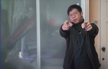 International Student Winston giving 'thumbs up' 3- still from How to prepare for university video