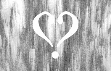 A grey illustrative image with an inverted question mark in the centre