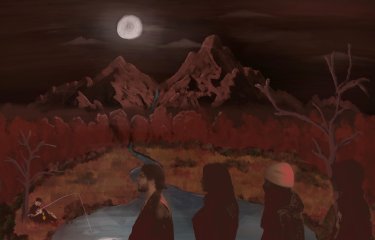 An illustrative image of musicians in a band