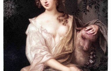 A painted picture of Nell Gwynn