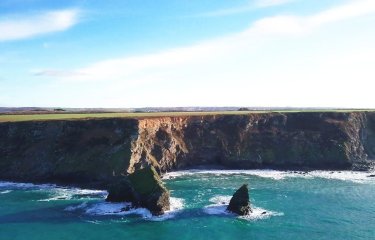 Cornish sea and cliffs