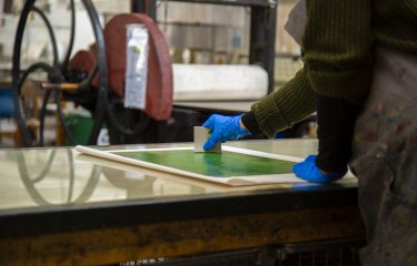 Colour Intaglio in progress in our Printmaking studio