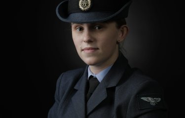 A woman in RAF uniform