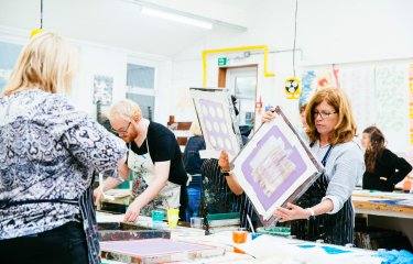 Screen printing workshop