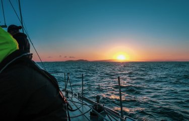 Student sailing 