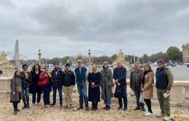 Students and staff from Falmouth University's Photography MA in Paris