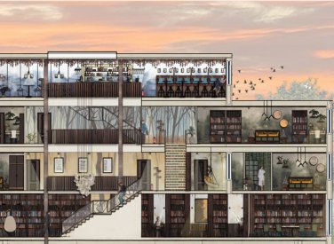 Hotel design by student Ellie Alden