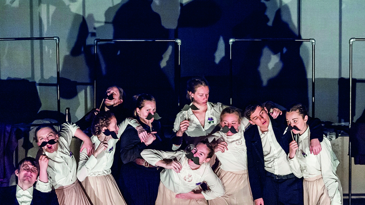 Theatre and Performance Students on Stage Theatre and performance students on stage