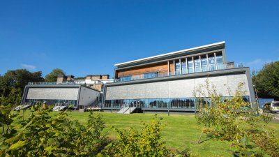 Exterior of the AMATA building on Penryn Campus