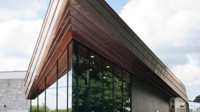 Exterior of Penryn Campus reception building