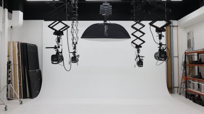 Photo of a photography studio with equipment