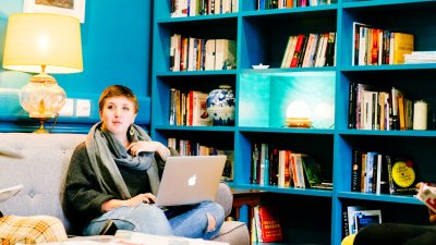 Student in the Lighthouse facility 
