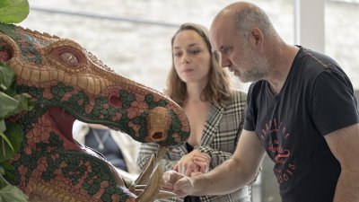 Prosthetic Effects student and lecturer