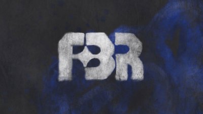 A blue background with FBR logo in the centre