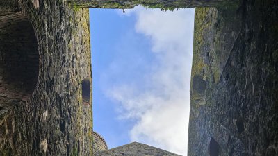 The inside of an old tin mine in Cornwall