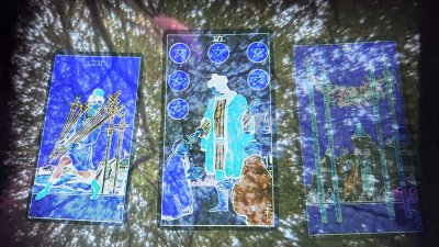 A illustrative image of blue and green windows