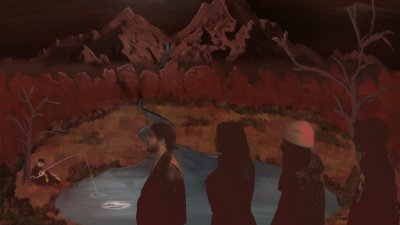 An illustrative image of musicians in a band