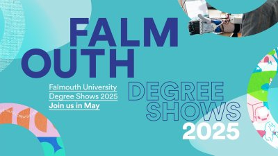 Falmouth University Degree Shows 2025 branding