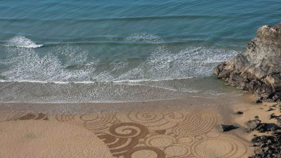 Springboard Studios research project patterns on the sand