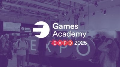 Games Academy Expo 2025 branding overlayed on photograph