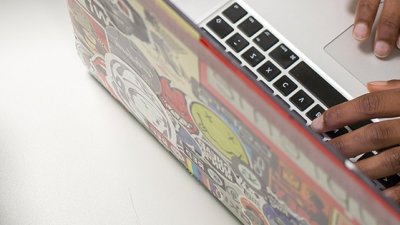 Person on a laptop