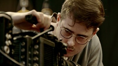 Person using an ARRI video camera
