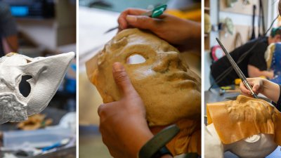 Mask making in progress