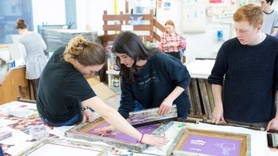 Creative Sparks printing workshop