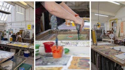 Screen Print short course at Falmouth University