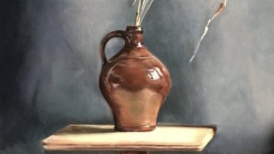 Still life in oil paint
