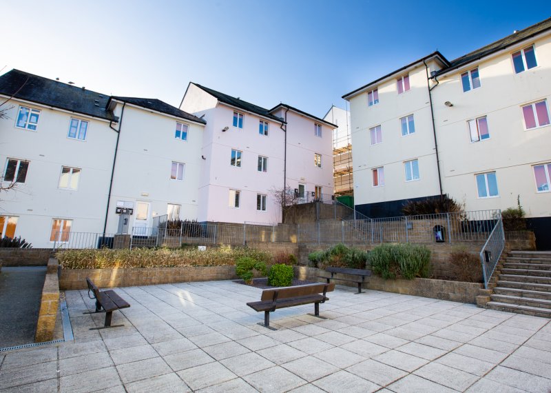 Courtyard at Tuke House halls of residence 