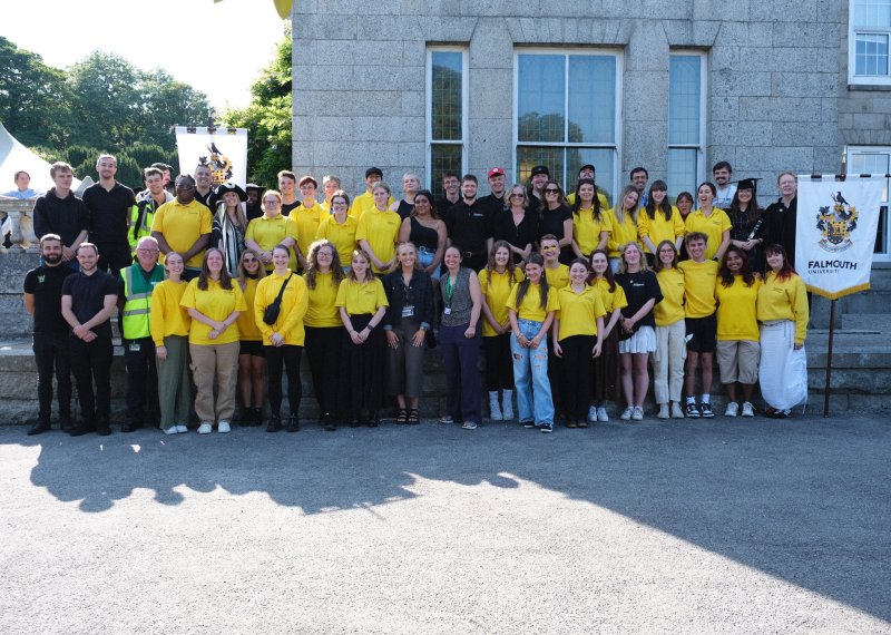 Student ambassadors in a group photo