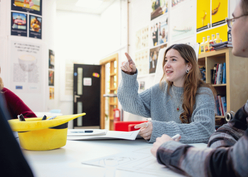 Advertising students