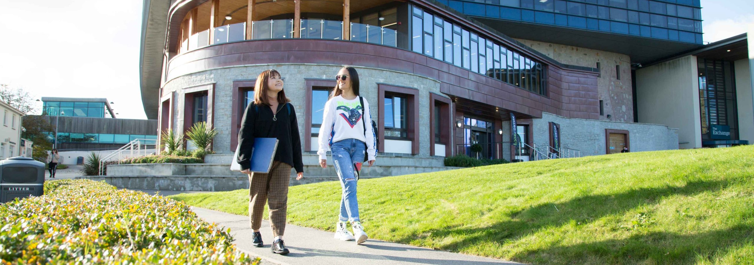 Students walking away from the Stannary