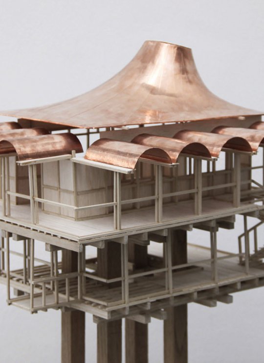 eastern inspired building model