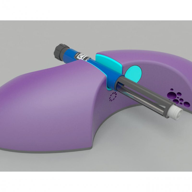 product design of a diabetes pen holder for single handed use
