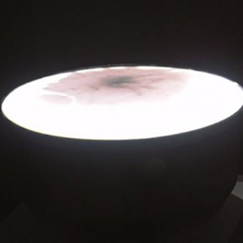 Vessel with light in centre