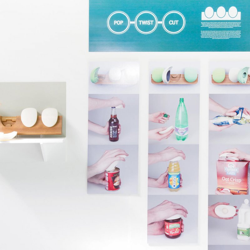 Product design and concept for an oval shaped tin and bottle opener