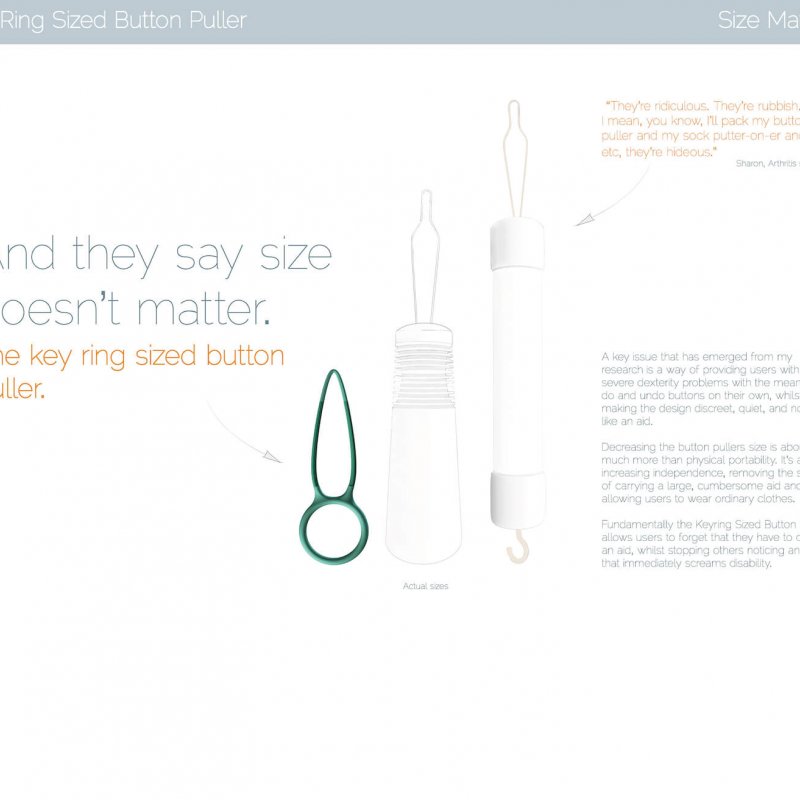 Information for the key sized ring puller.
