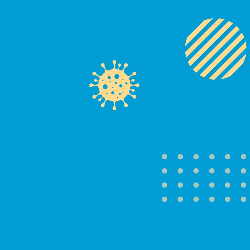 A blue background with circles and crosses