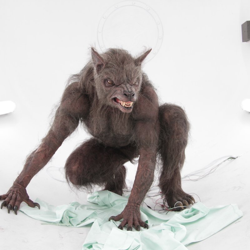 Werewolf prosthetics costume from Being Human