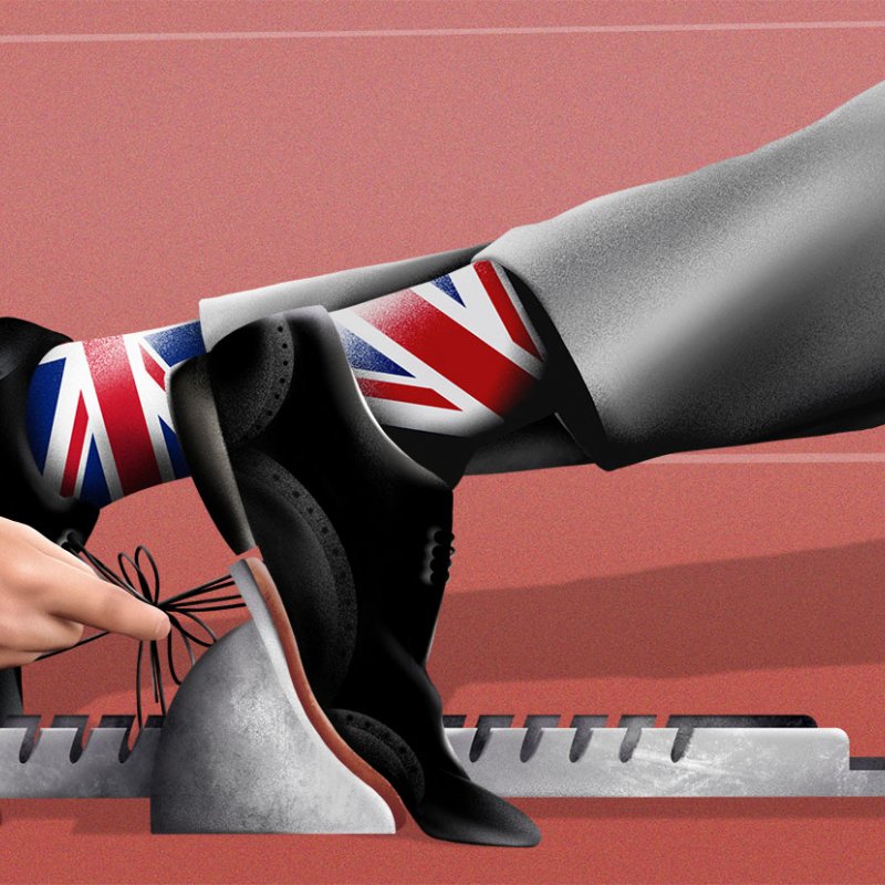 'Race To Replace Mark Carney' illustration by graduate Jake Hawkins 