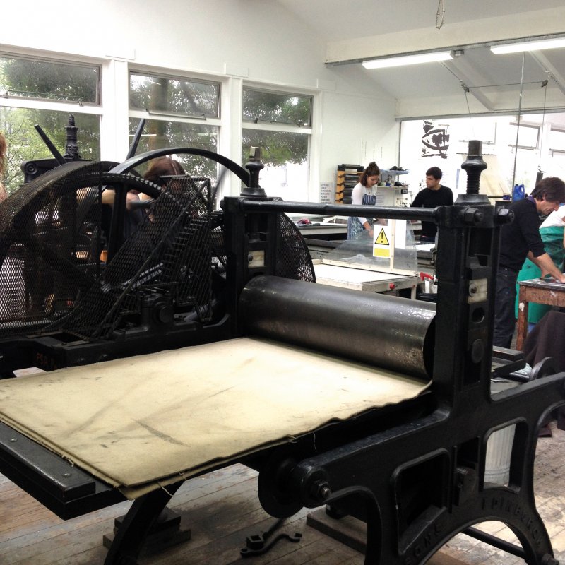 Printing press in the printing facilities