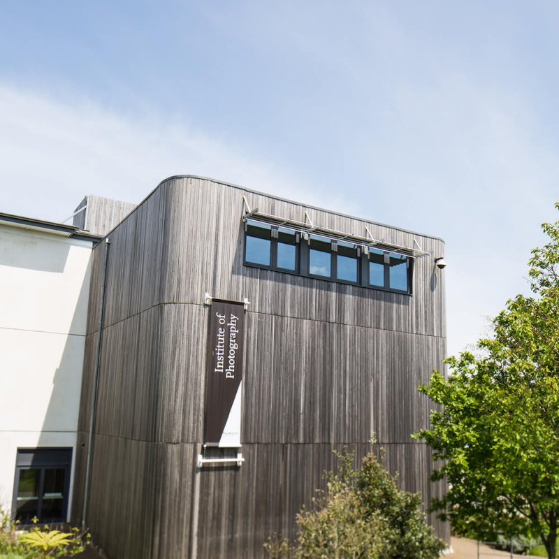 Exterior of the Institute of Photography building on Penryn Campus